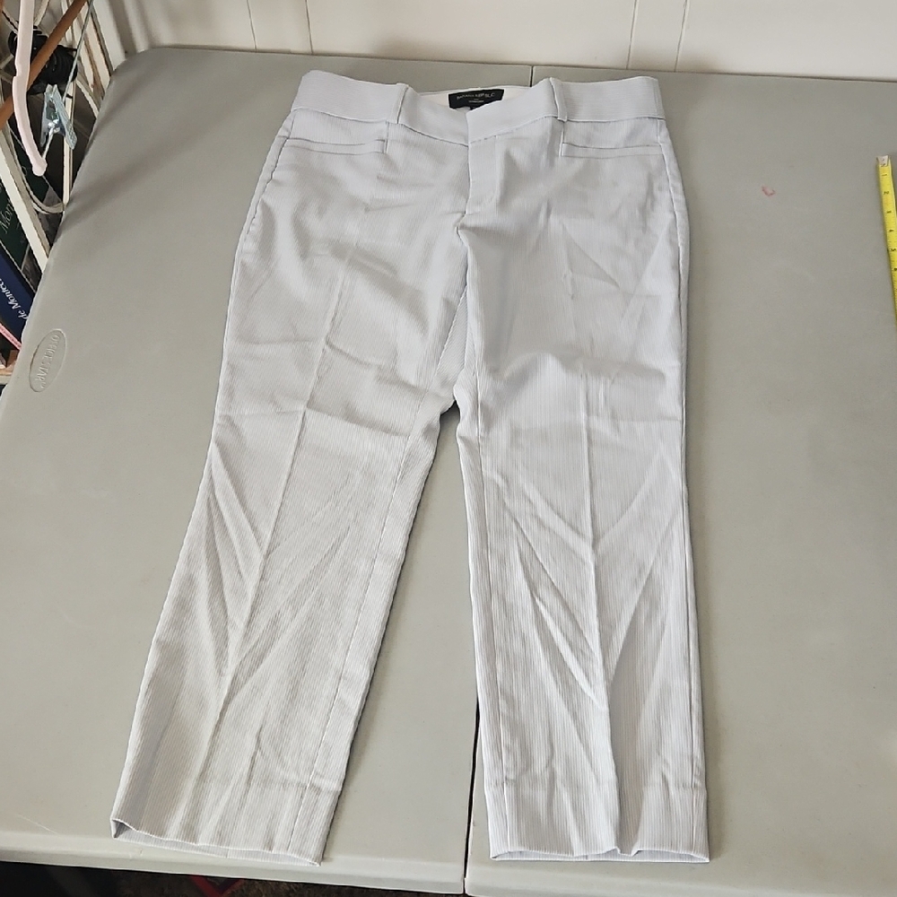 Banana Republic White Sloan Crop Pants